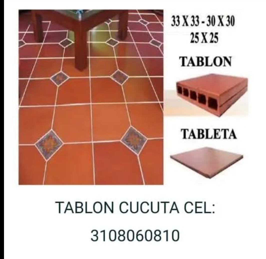 Tablón y Tableta para pisos